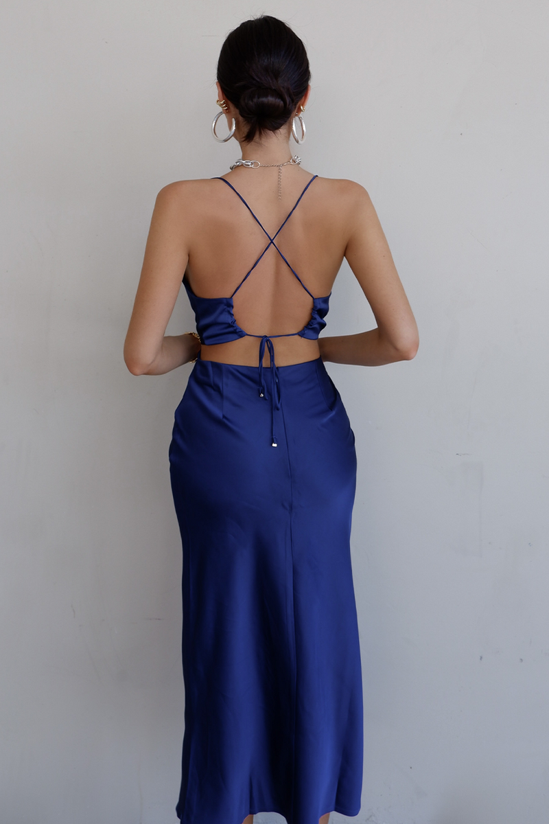 *Charis Slip Dress (Navy), XS *Charis Slip Dress (Navy), XS