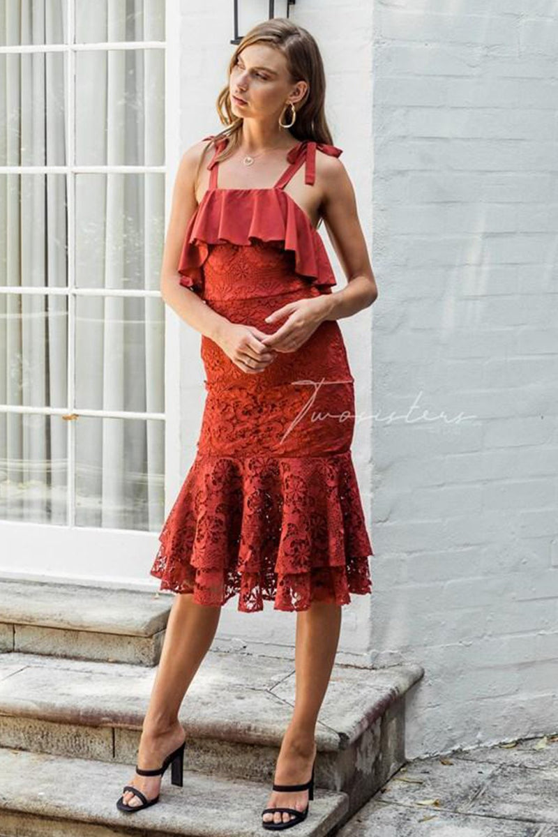 Mallory Dress (Burnt Orange), L Mallory Dress (Burnt Orange), L