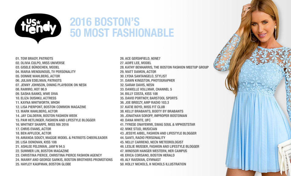 UsTrendy Boston’s 50 Most Fashionable List 2016