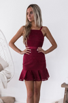 Shona Dress (Wine) - BEST SELLING