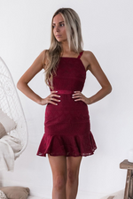 Shona Dress (Wine) - BEST SELLING