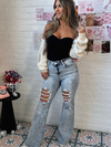 Buy our "Viral Lainey Tummy Control Flare Jeans" online – Willow Boutique Clothing. Shop stylish Viral Lainey Tummy Control Flare Jeans today.