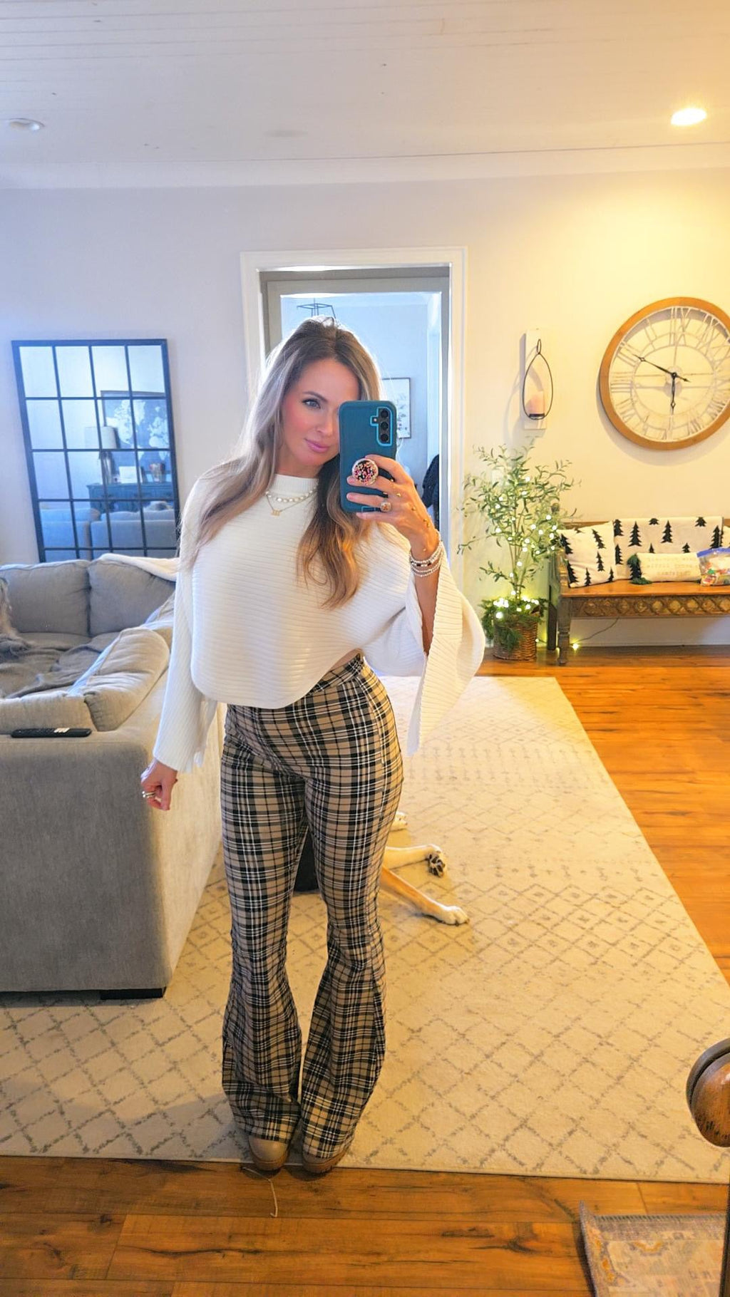 Buy our "Gretchen High Waisted Plaid Flare Jeans" online – Willow Boutique Clothing. Shop stylish Gretchen High Waisted Plaid Flare Jeans today.