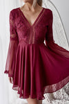 Bethany Dress (Wine) - BEST SELLING