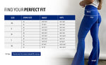 Royal Blue High Waisted Bell Bottom Flare Jeans