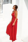 The Perfect Date Multiway Maxi Dress (Red) - BEST SELLING