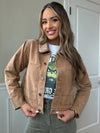 Acorn Corduroy-Collar Cavas Jacket