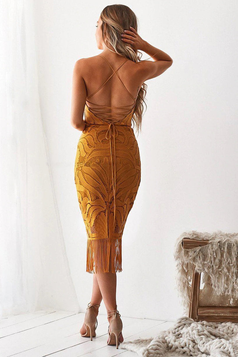 Khaleesi Dress (Mustard)