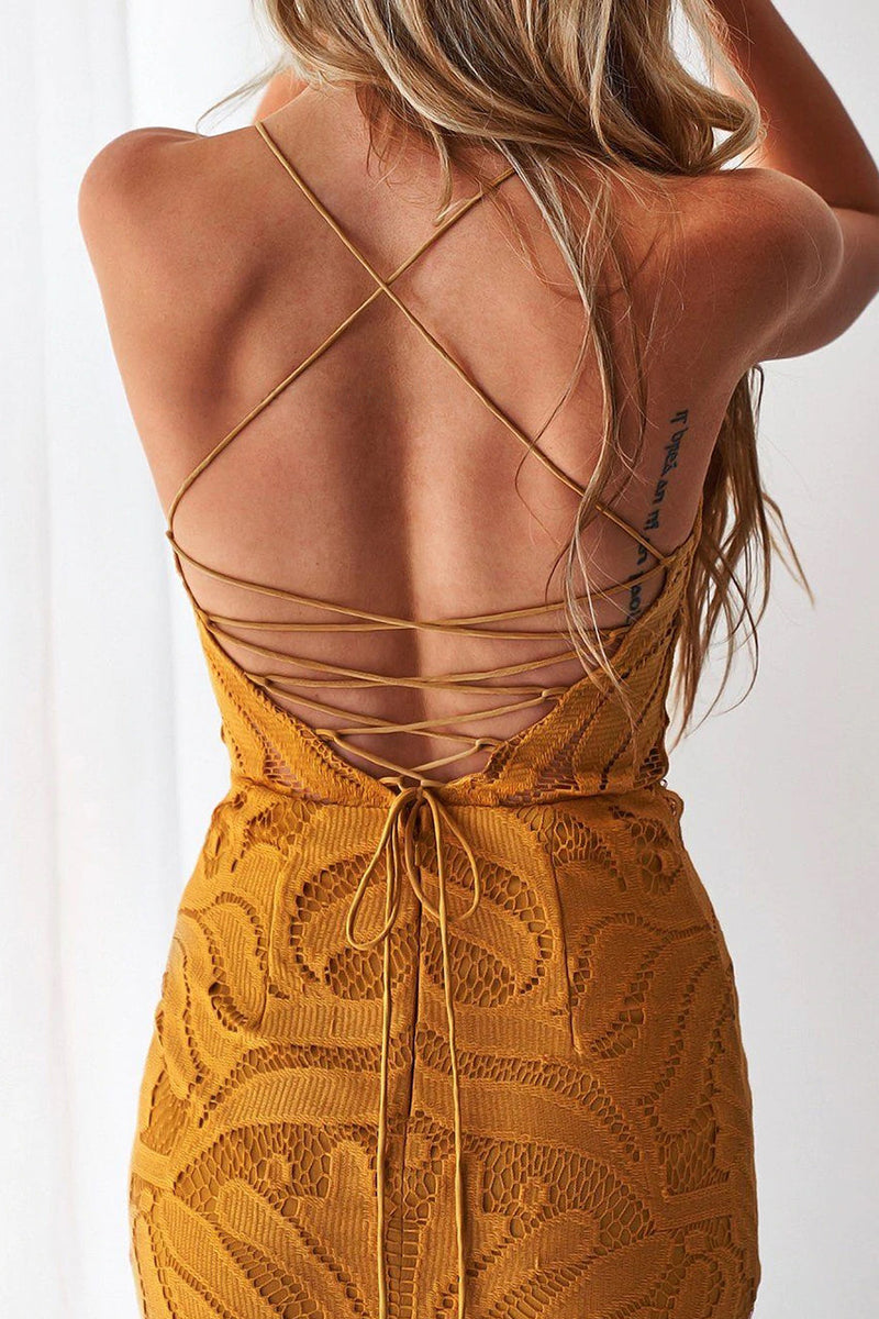 Khaleesi Dress (Mustard)