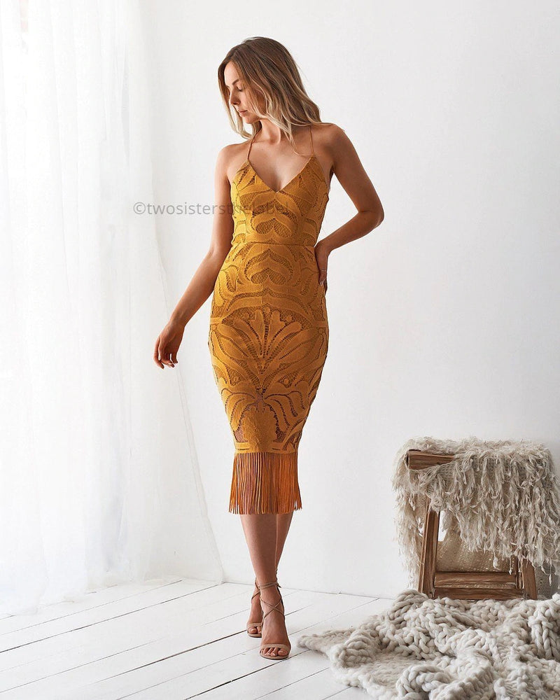 Khaleesi Dress (Mustard)