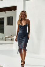 Khaleesi Dress (Steel Blue)