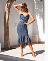 Leanne Dress (Steel Blue) - BEST SELLING