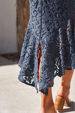 Leanne Dress (Steel Blue) - BEST SELLING