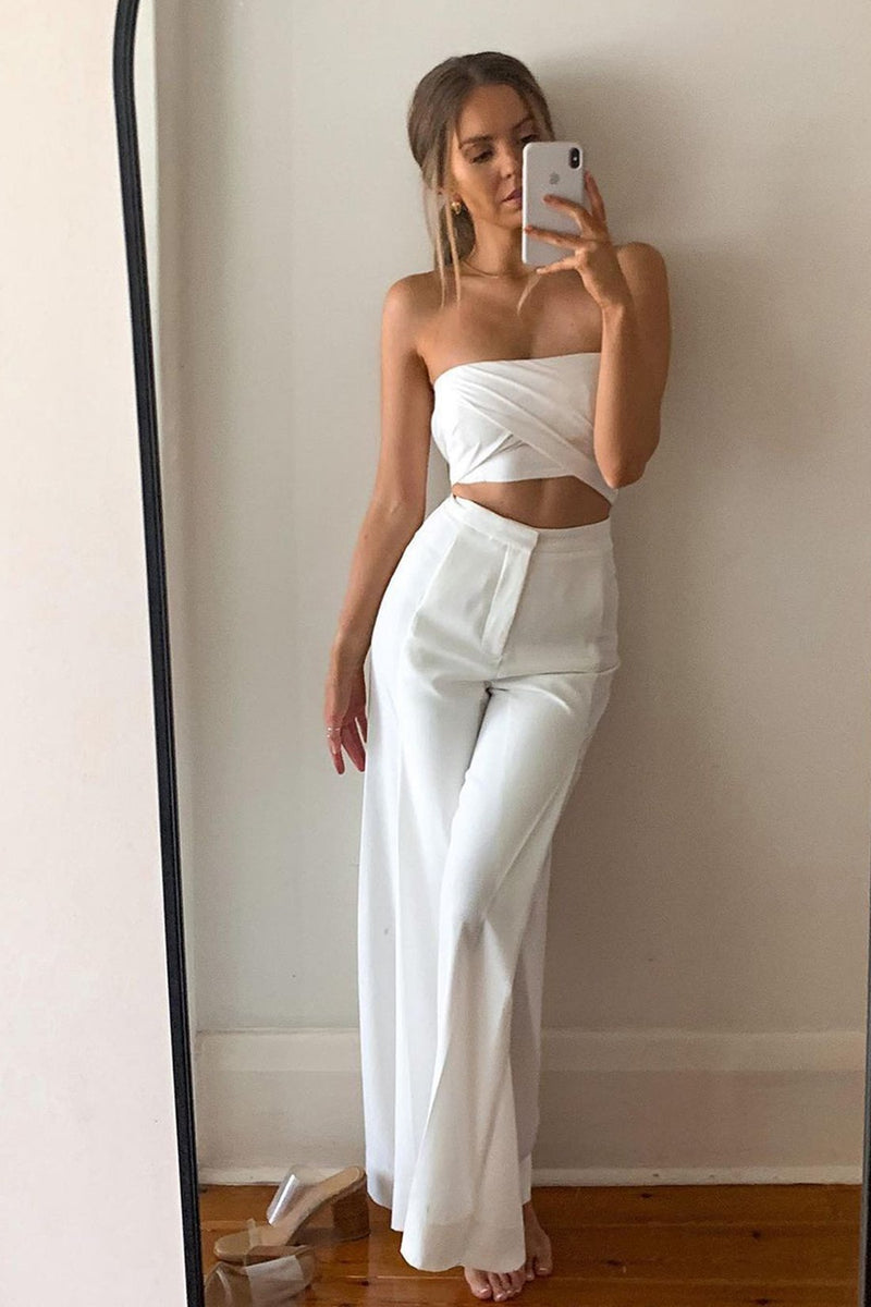 Louvre Pants (White) - BEST SELLING
