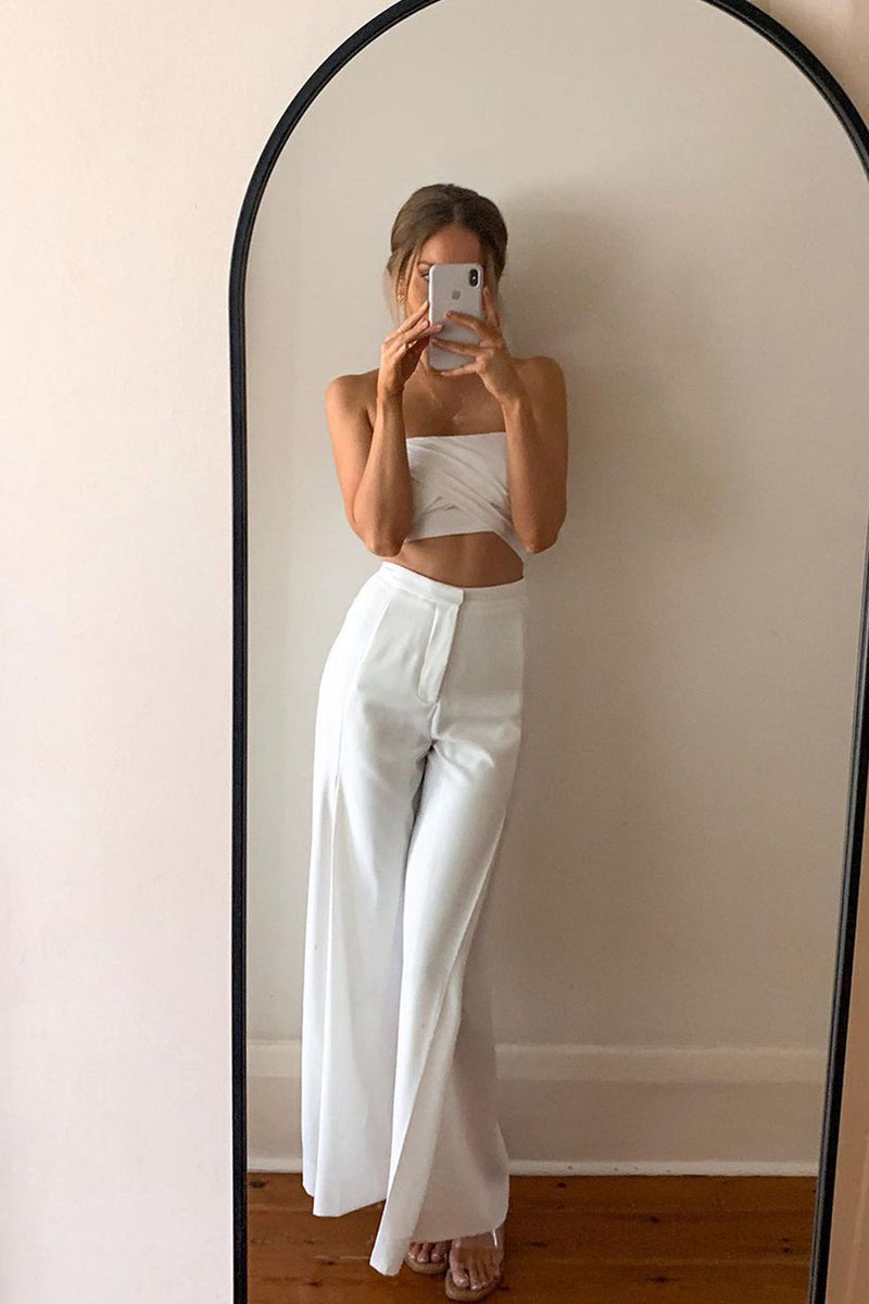 Louvre Pants (White) - BEST SELLING