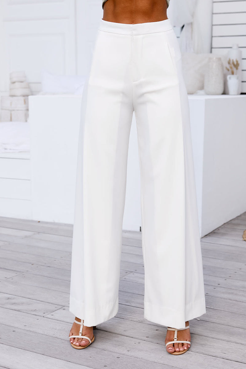 Louvre Pants (White) - BEST SELLING