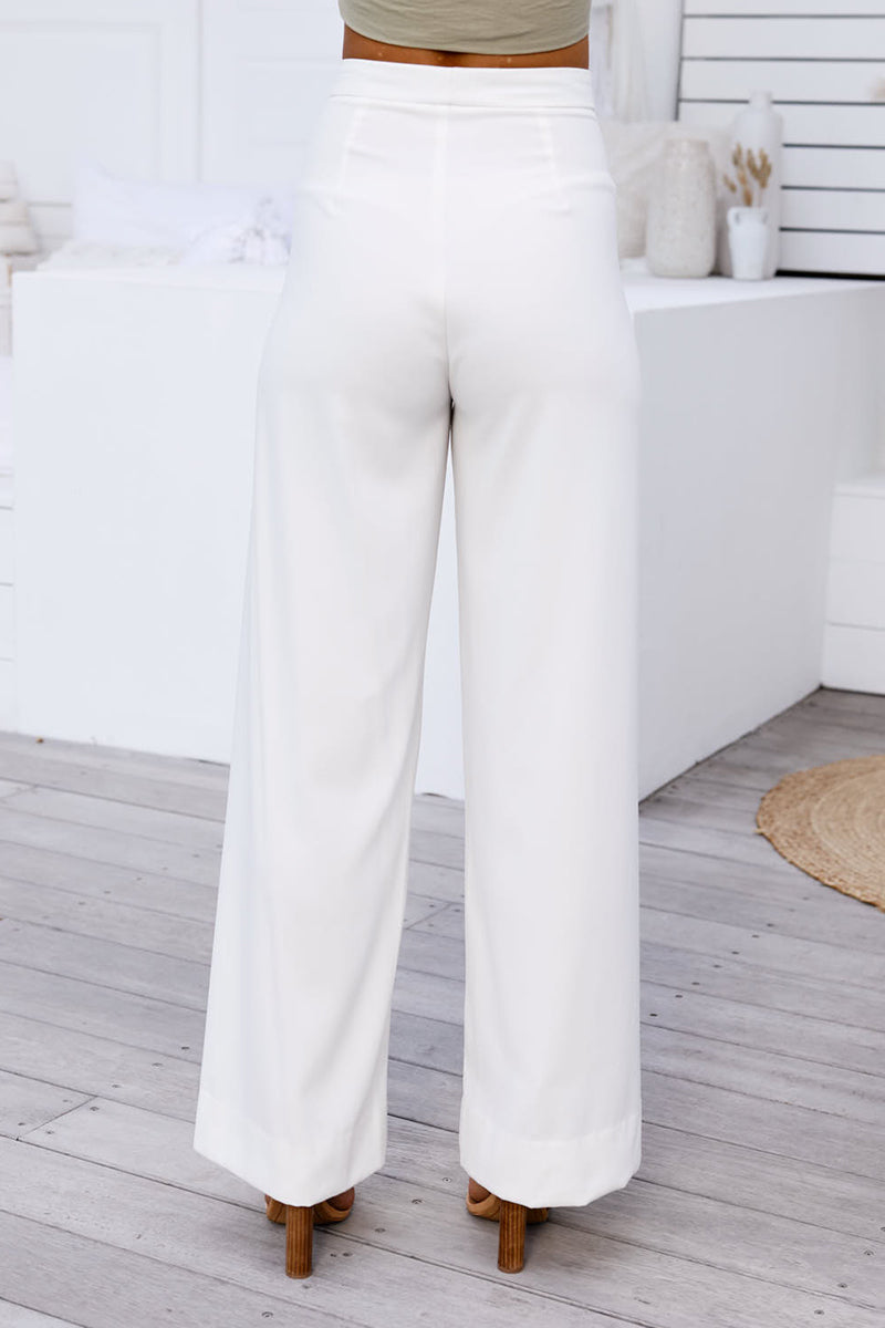 Louvre Pants (White) - BEST SELLING