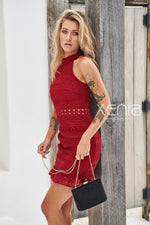 Rivers Dress (Wine) - BEST SELLING