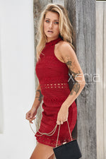 Rivers Dress (Wine) - BEST SELLING