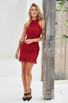 Rivers Dress (Wine) - BEST SELLING