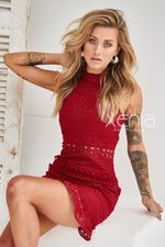 Rivers Dress (Wine) - BEST SELLING