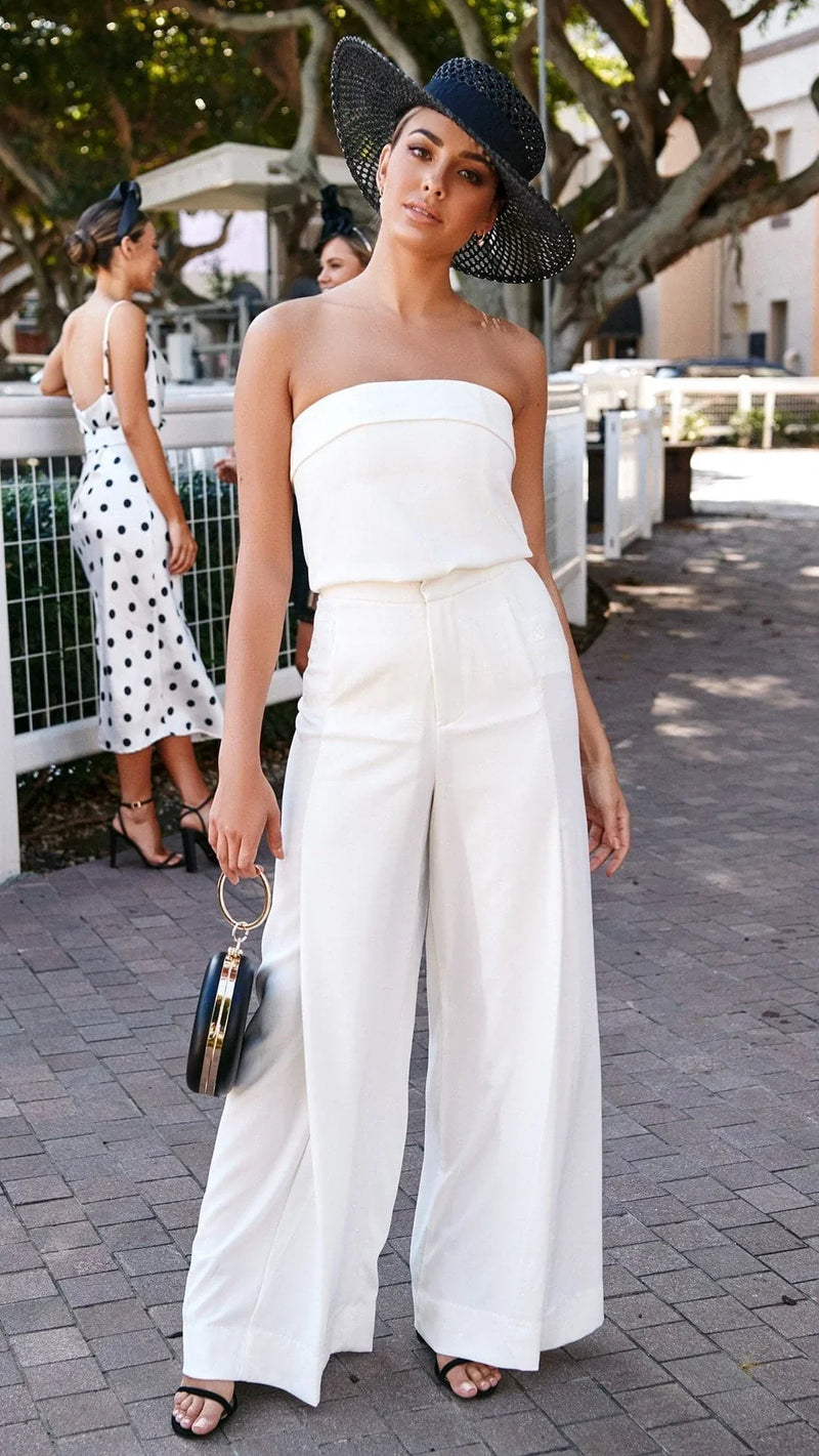 Louvre Pants (White) - BEST SELLING