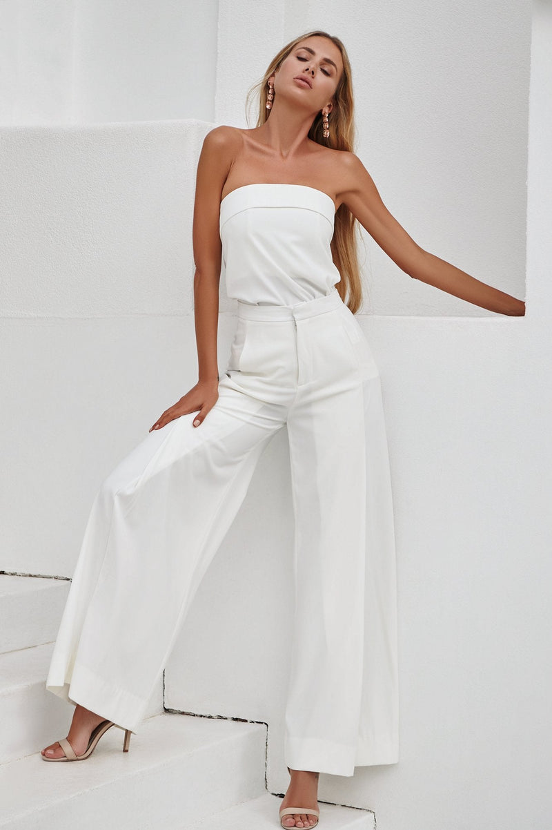 Louvre Pants (White) - BEST SELLING