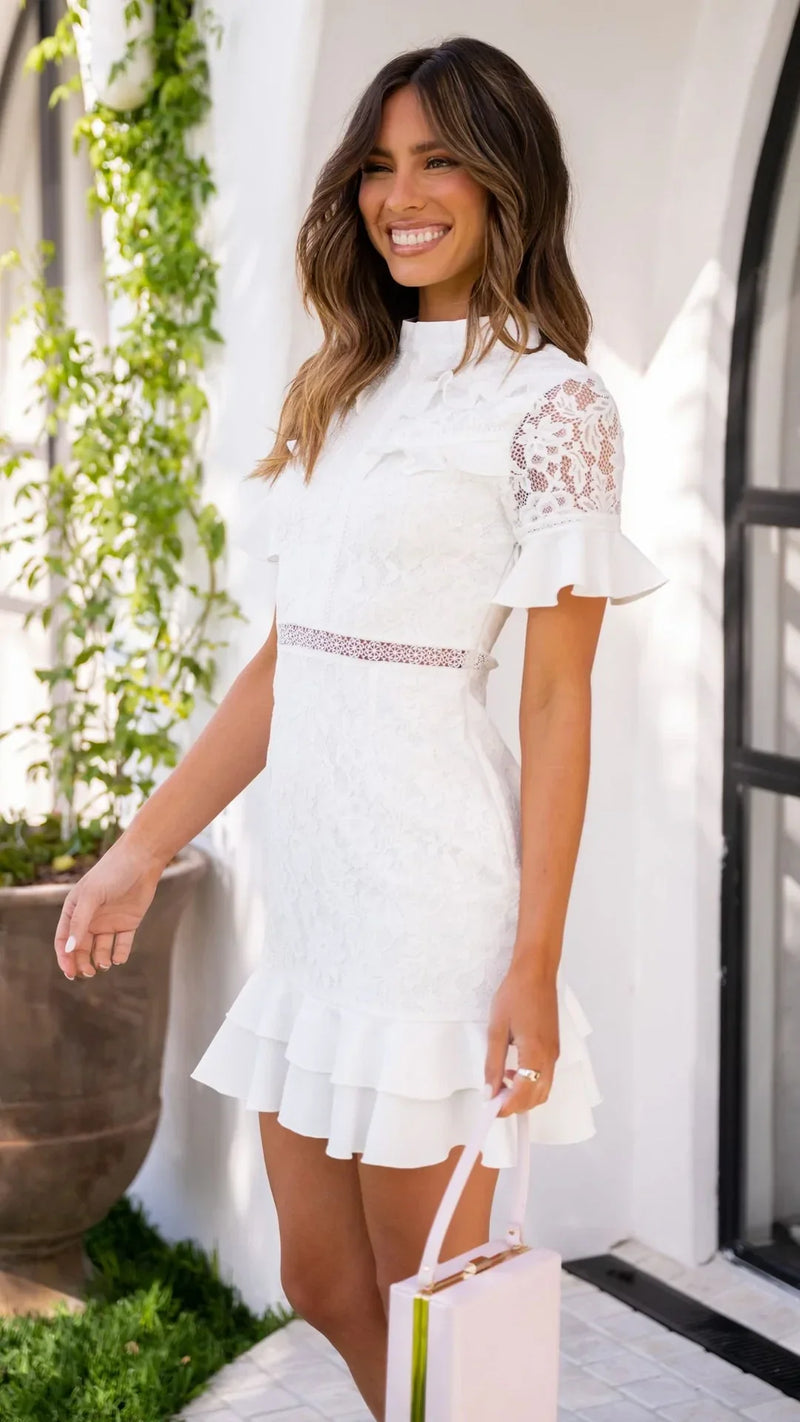 Monty Dress | White