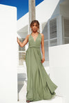 The Perfect Date Multiway Maxi Dress (Khaki)