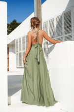 The Perfect Date Multiway Maxi Dress (Khaki)