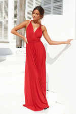 The Perfect Date Multiway Maxi Dress (Red) - BEST SELLING
