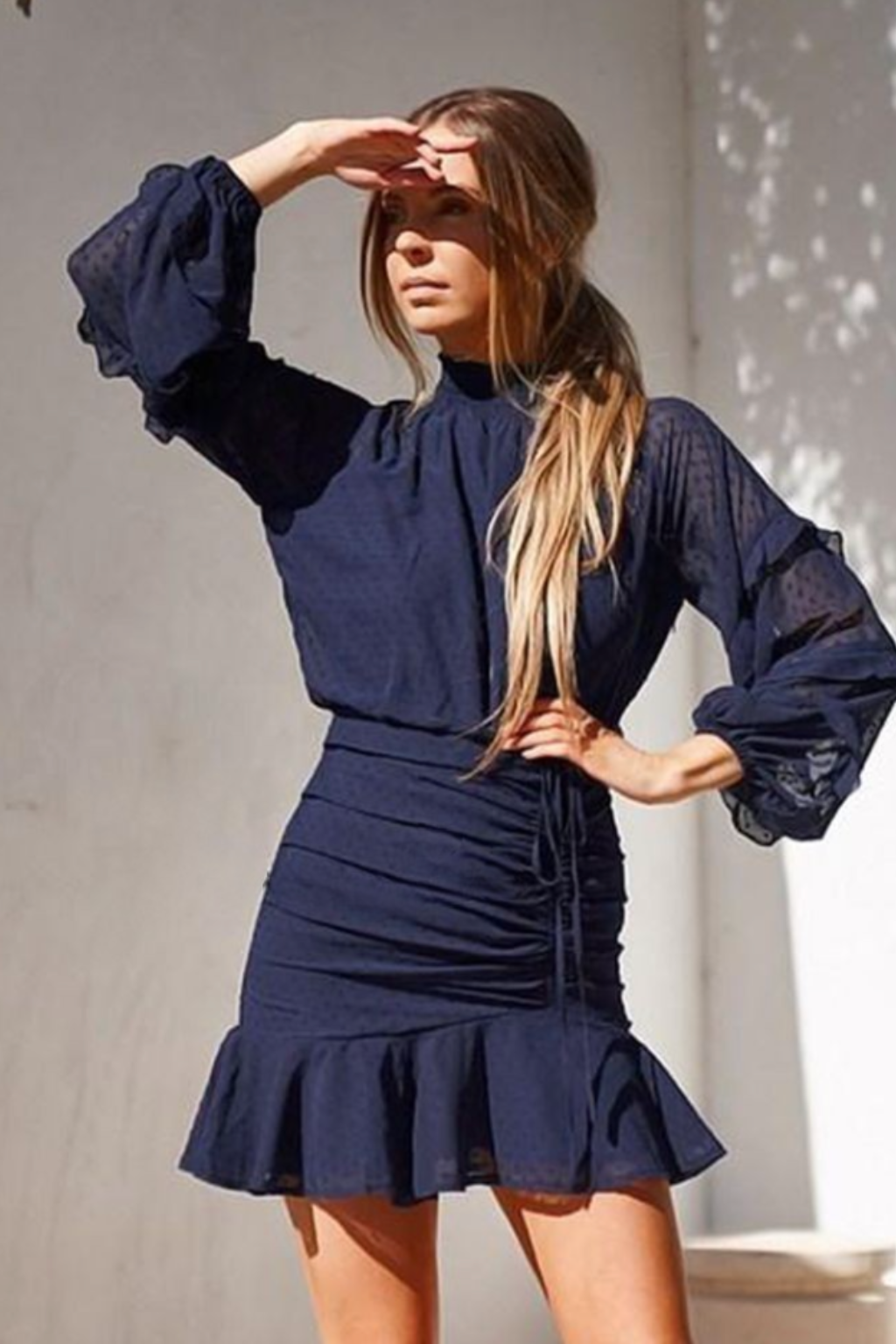 Piper Dress (Navy)