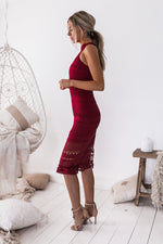 Rivers Midi Dress (Wine) - BEST SELLING