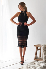 *Rivers Midi Dress | Black
