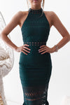 Rivers Midi Dress | Emerald Green
