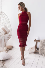 Rivers Midi Dress (Wine) - BEST SELLING
