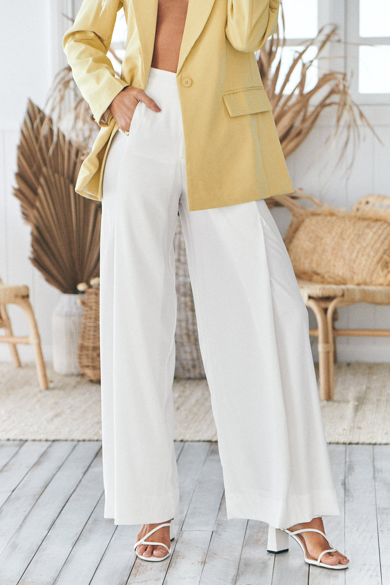 Louvre Pants (White) - BEST SELLING