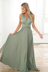The Perfect Date Multiway Maxi Dress (Khaki)