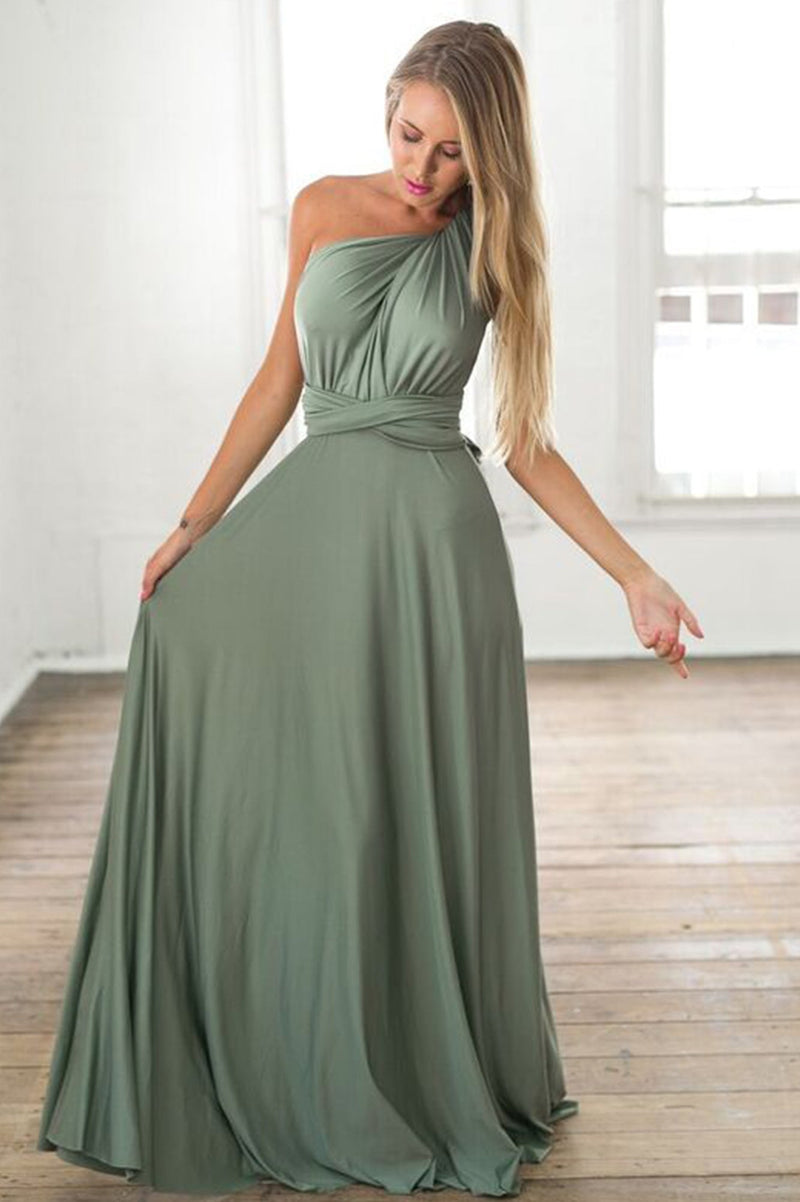 The Perfect Date Multiway Maxi Dress (Khaki)