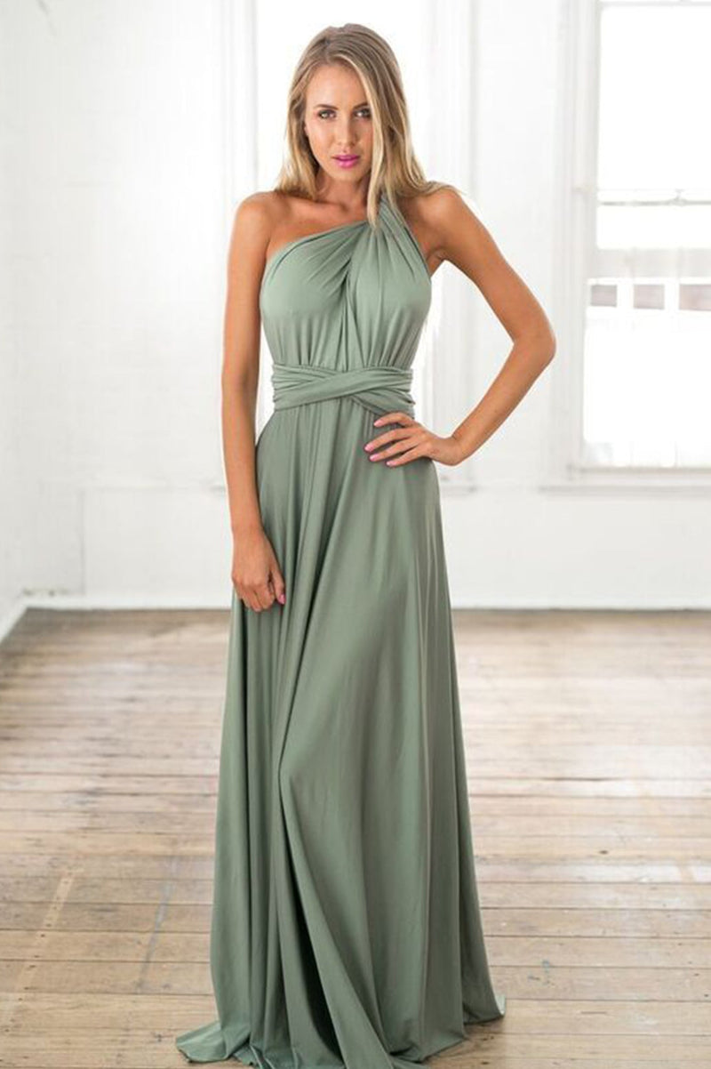 The Perfect Date Multiway Maxi Dress (Khaki)