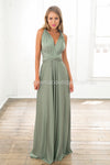 The Perfect Date Multiway Maxi Dress (Khaki)