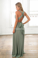 The Perfect Date Multiway Maxi Dress (Khaki)