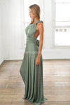 The Perfect Date Multiway Maxi Dress (Khaki)