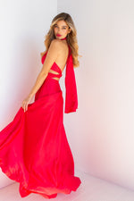 The Perfect Date Satin Maxi Dress (Red) - BEST SELLING