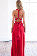The Perfect Date Multiway Maxi Dress (Red) - BEST SELLING