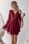 Bethany Dress (Wine) - BEST SELLING