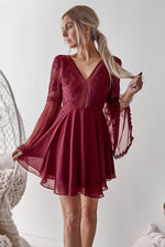 Bethany Dress (Wine) - BEST SELLING