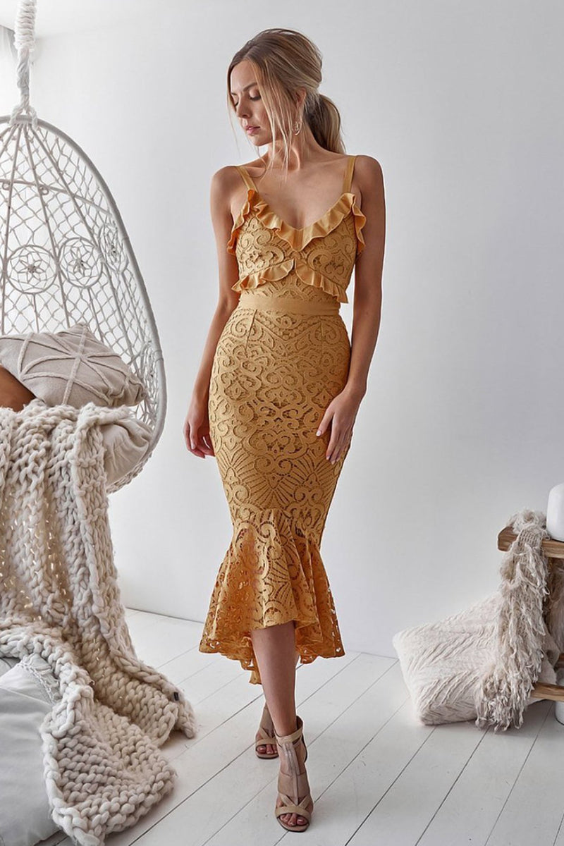 Leanne Dress (Mustard)