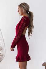 Medindie Dress (Wine) BEST SELLING