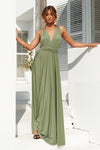The Perfect Date Multiway Maxi Dress (Khaki)